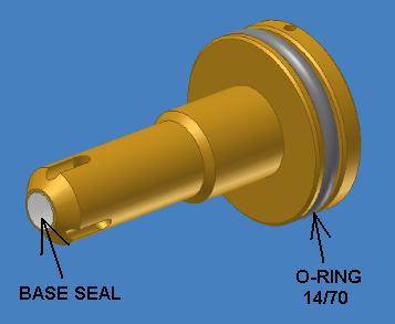 Piston base seal