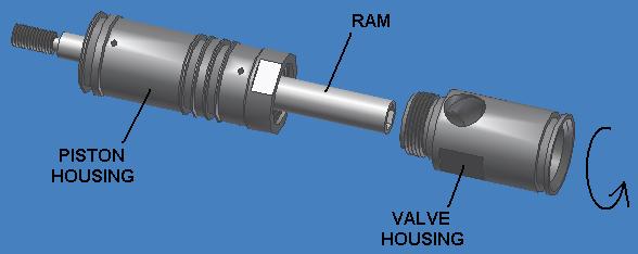 Piston disassembly