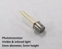 5-mm visible light detector eye